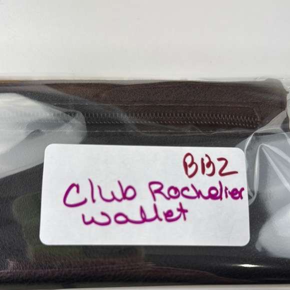 Club Rochelier Black and Tan Wallet with Leopard Print Design - Picture 9 of 9